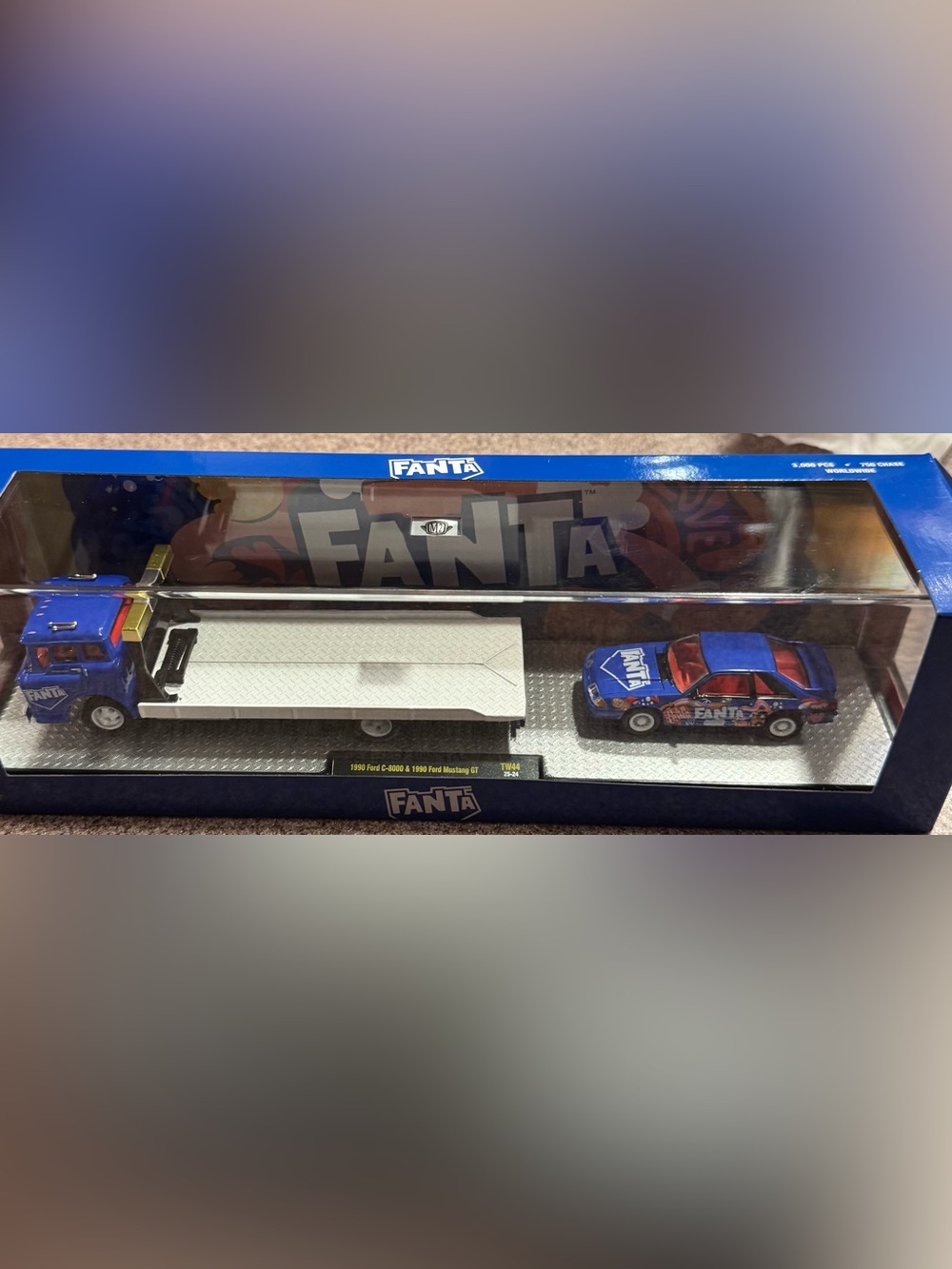 Fanta Blue Toy Truck and Car Set - Kids Cars & Vehicles